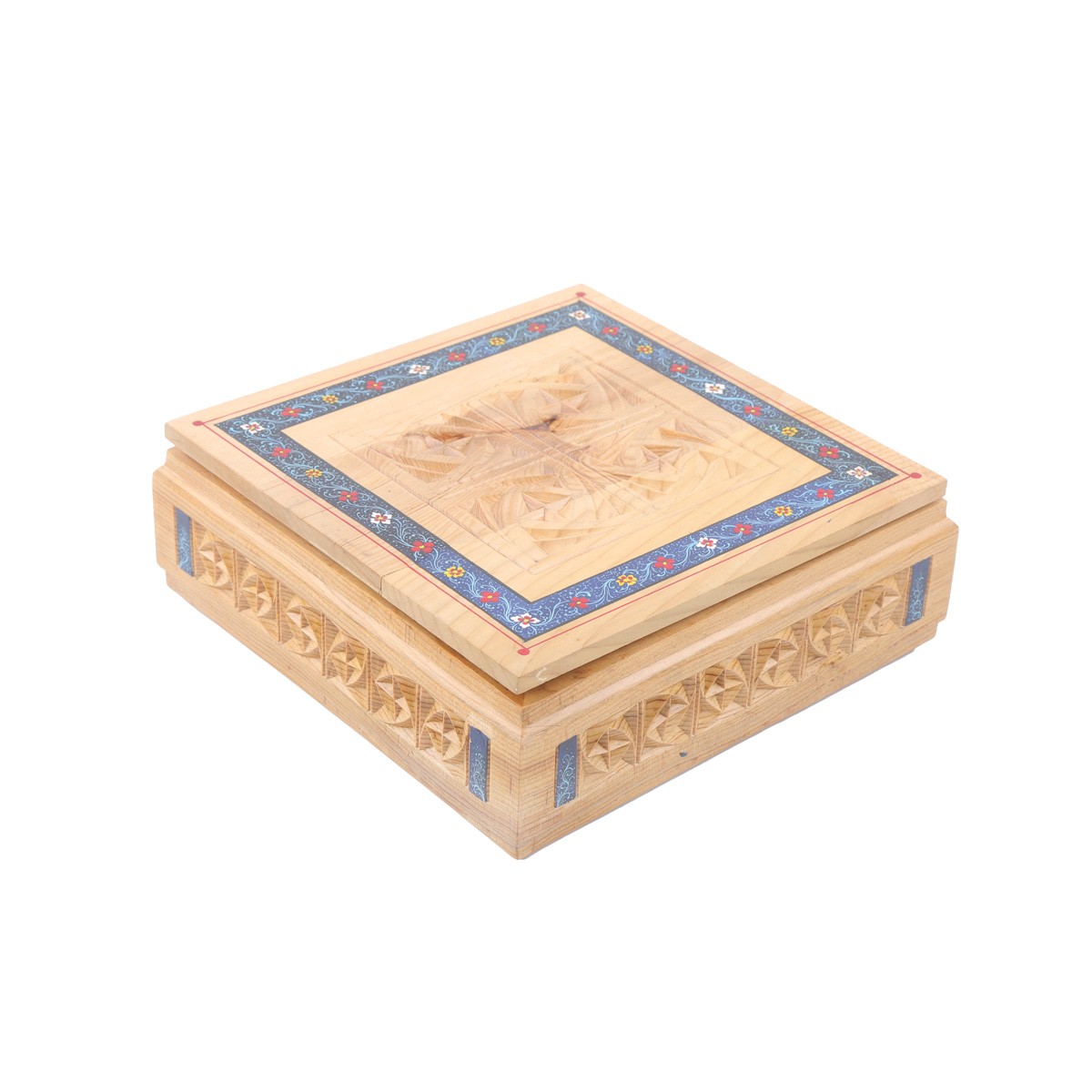 Archa Wooden Jewelry box | Square Crafted Hand-Painted Gift Box 1
