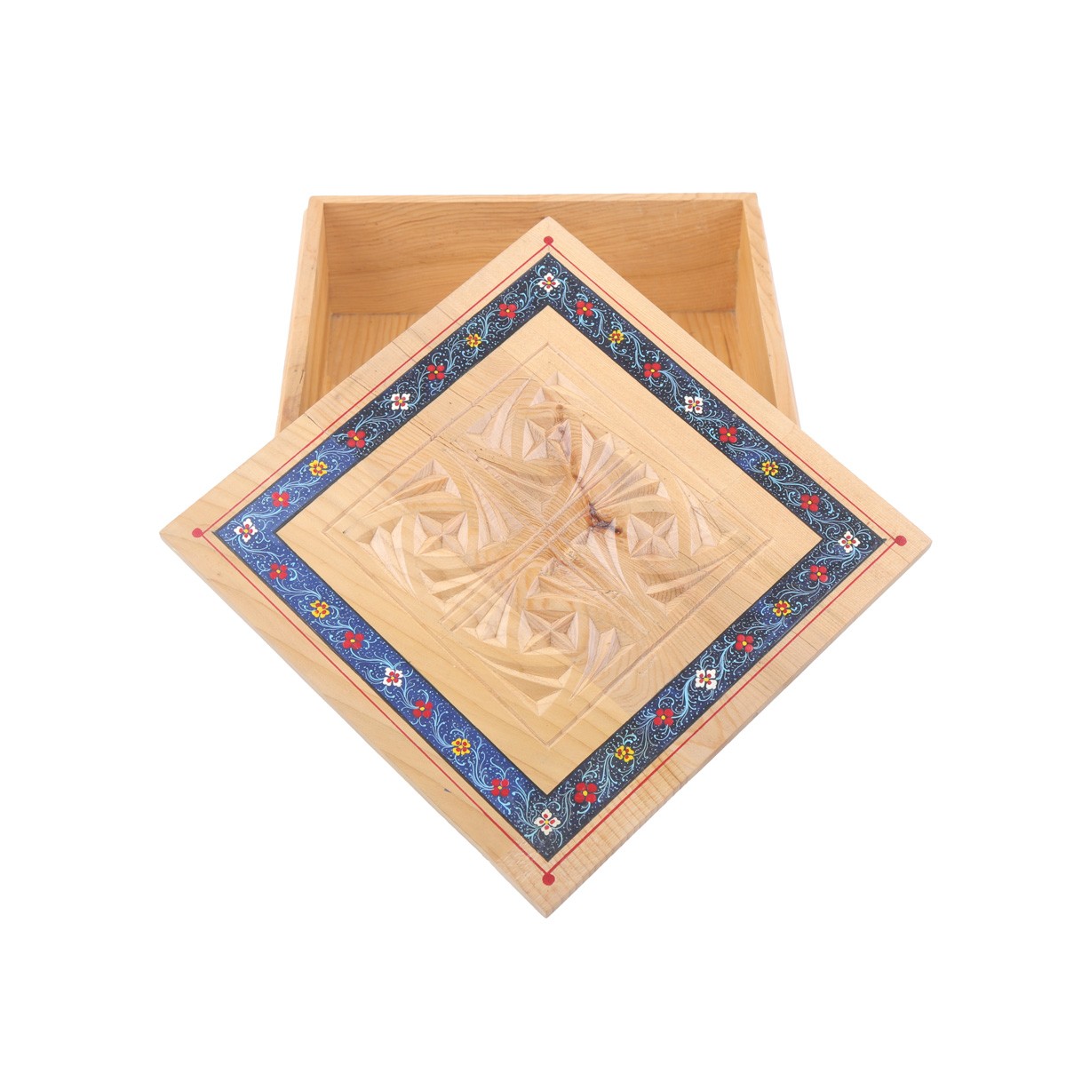 Archa Wooden Jewelry box | Square Crafted Hand-Painted Gift Box 3