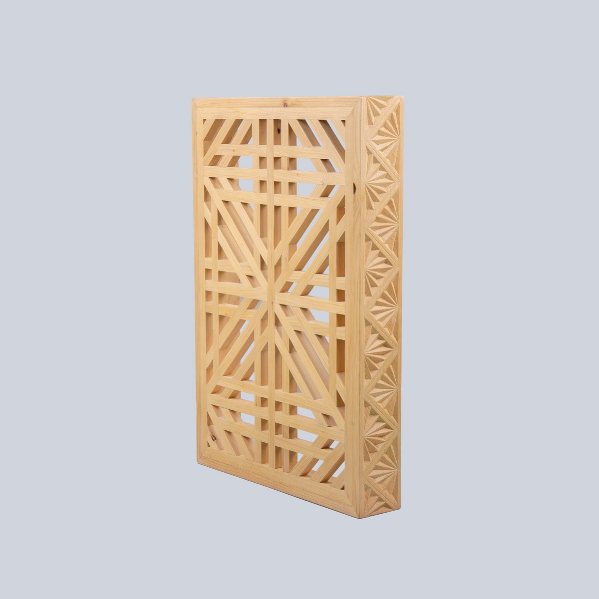 Cedar Wood Hand-Carved Serving Tray | Rectangle Cut Design Tray 3