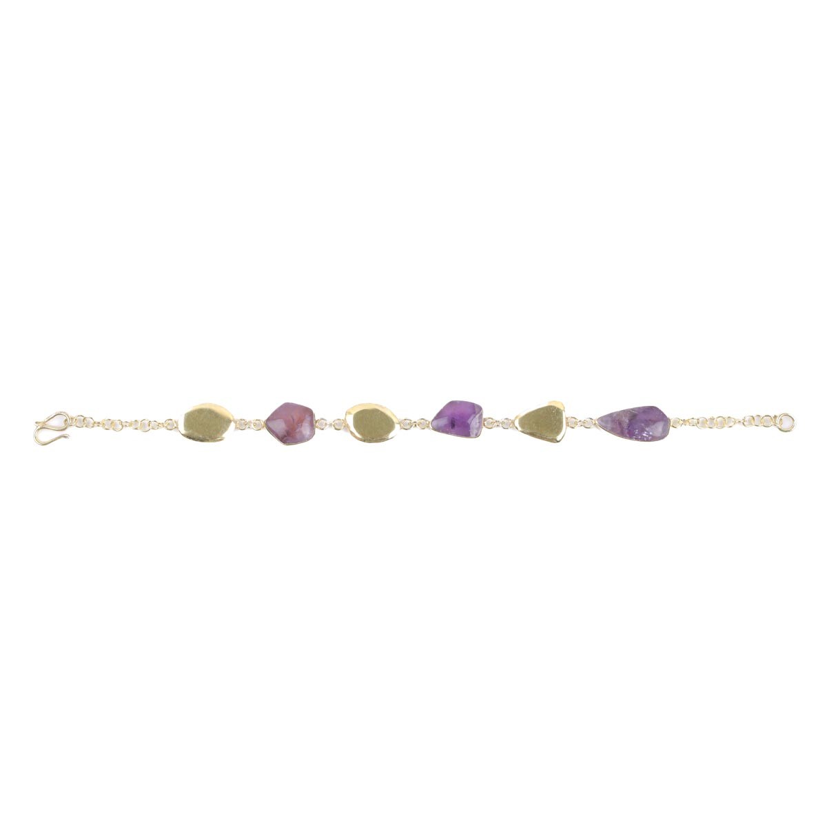 Garnet Stone Chain Bracelet | Gold Plated Birthstone Bracelet 3