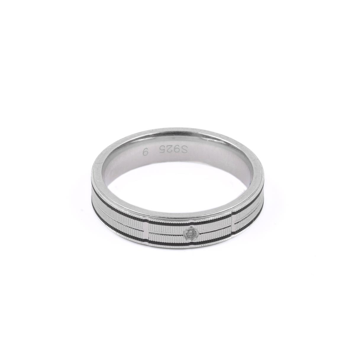 Silver Elegant Engagement Ring | Round Classic Engagement Ring 2