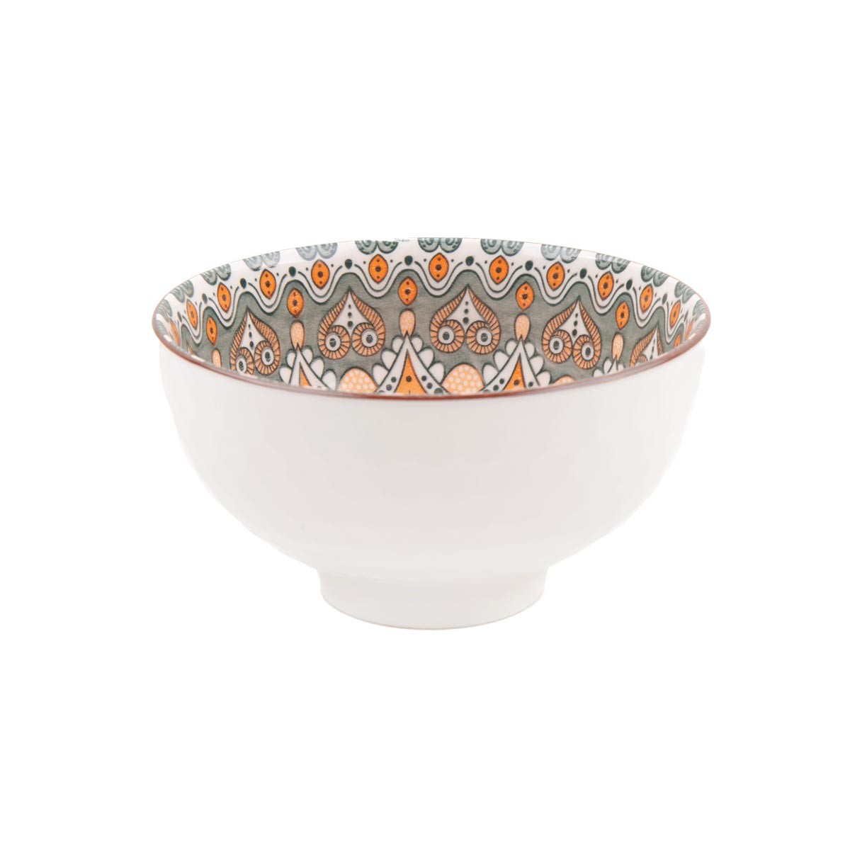 White Footed Ceramic Small Bowl | Handmade Traditional Hand-Painted Bowl 1