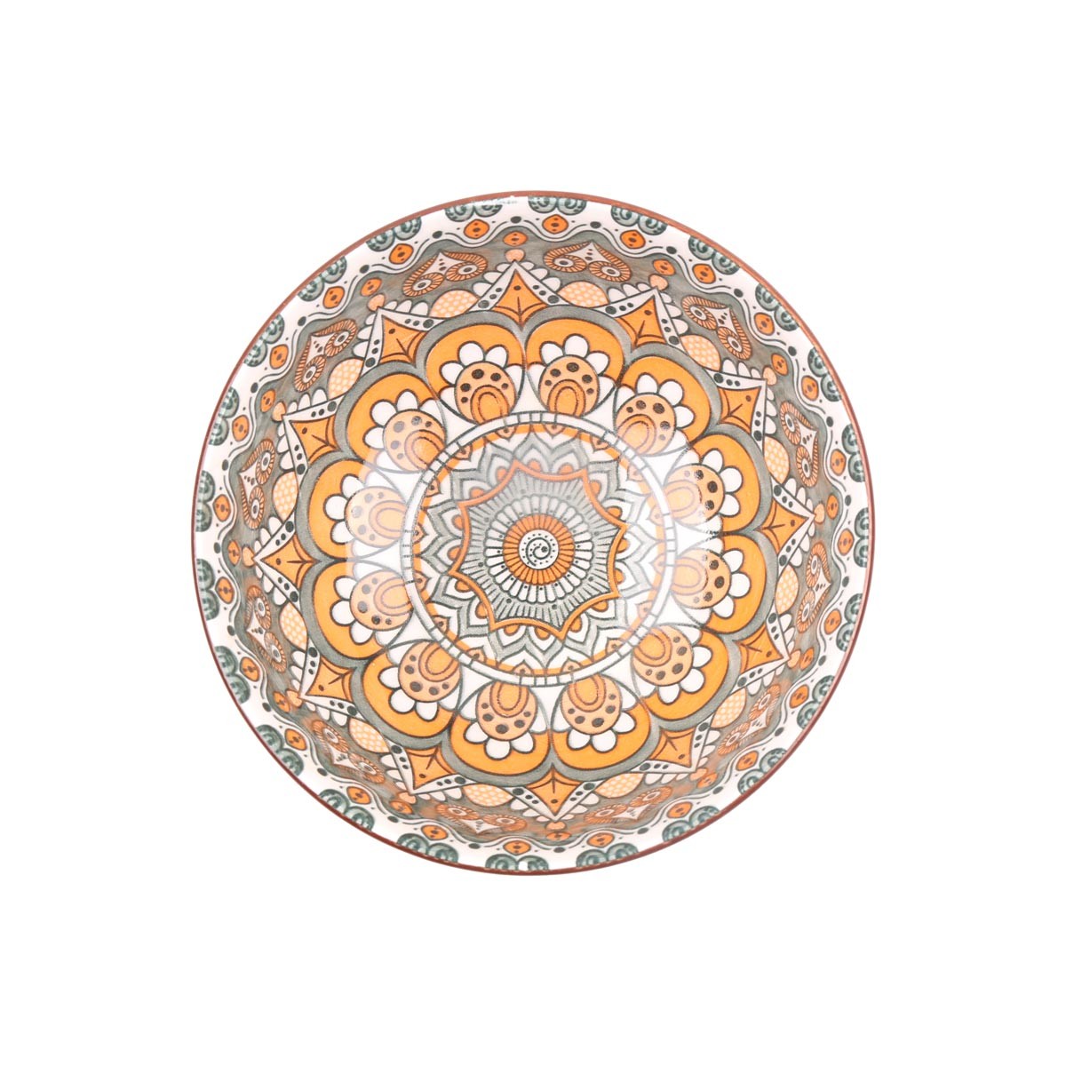 White Footed Ceramic Small Bowl | Handmade Traditional Hand-Painted Bowl 2