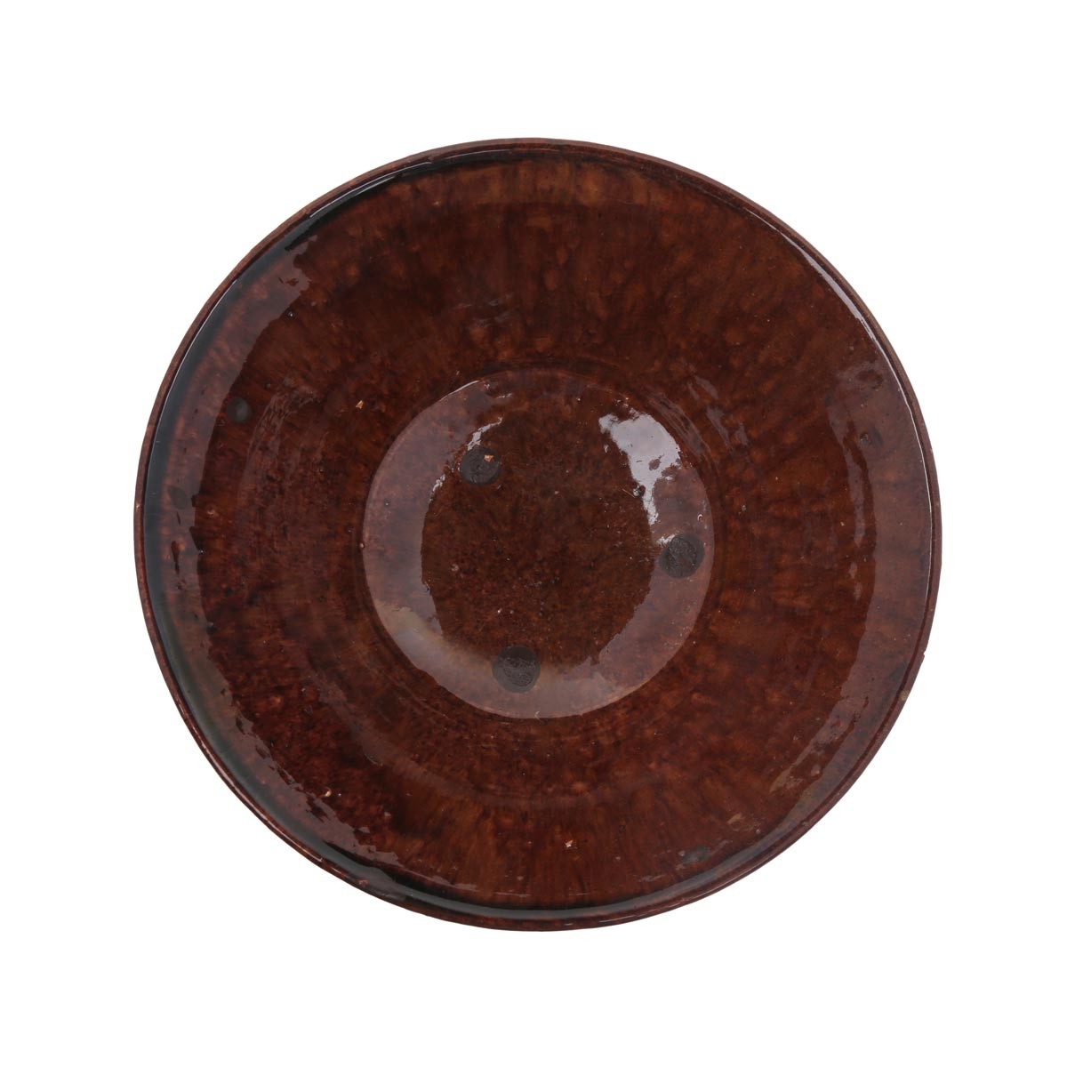 Chocolate Footed Ceramic Large Bowl | Handmade Rustic Ceramic Bowl  1