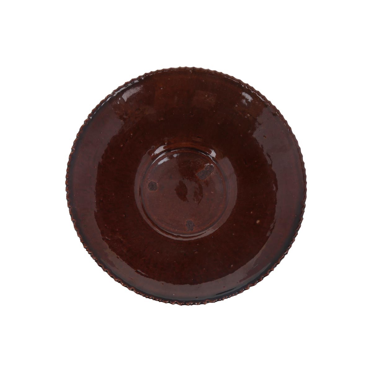 Chocolate Brown Footed Large Ceramic Bowl | Handmade Rustic Ceramic Bowl  2