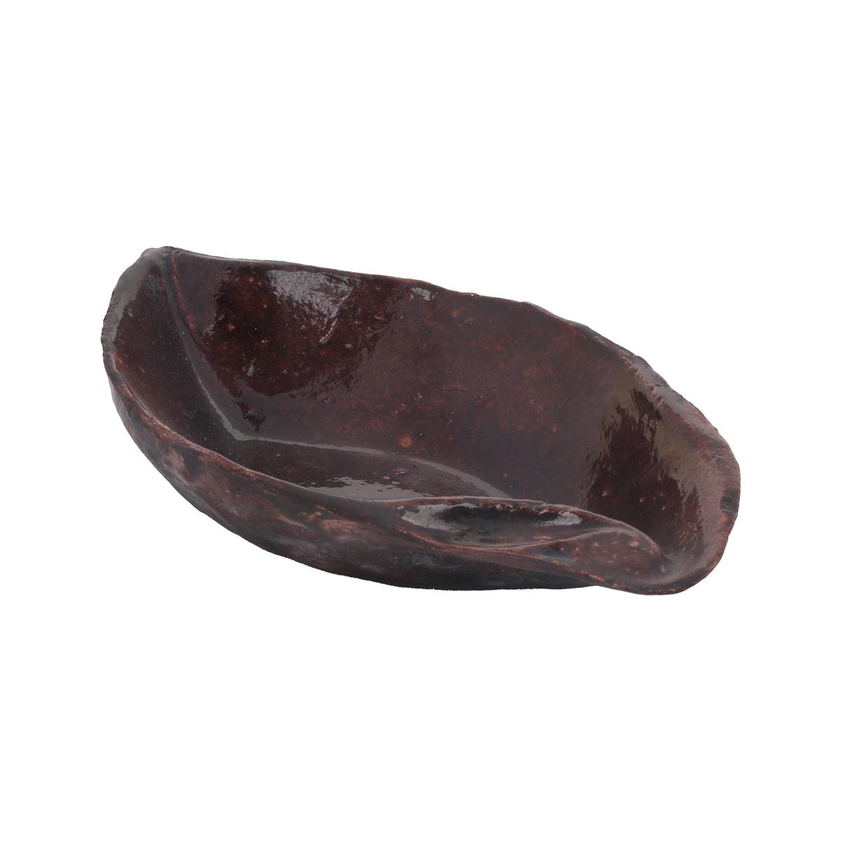 Black Leafy Design Ceramic Bowl | Handmade Rustic Ceramic Candy Bowl  2