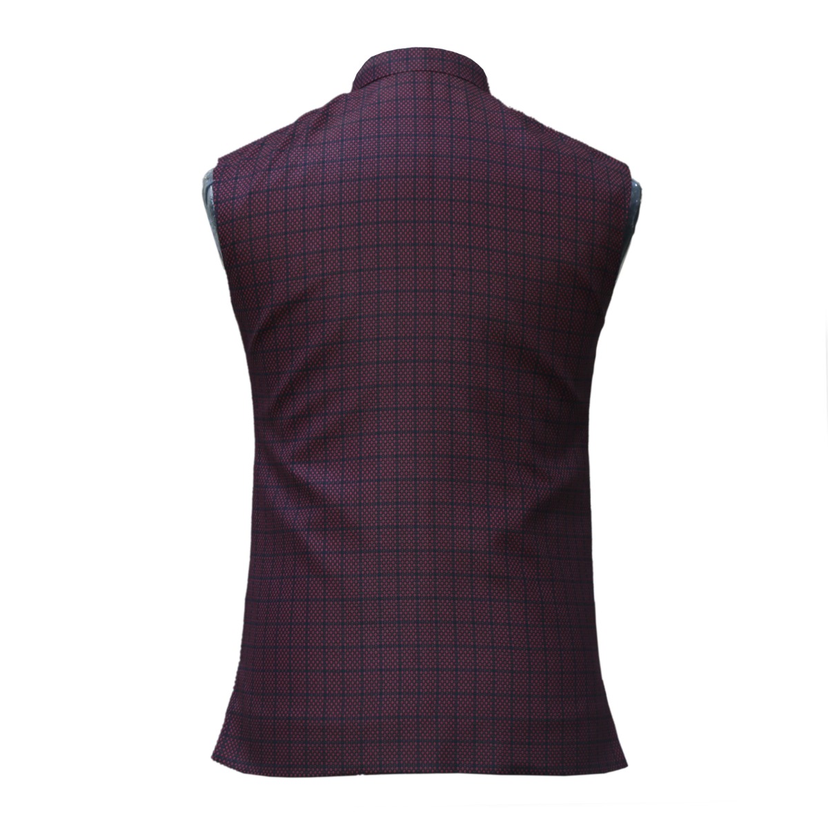 Violet Collared Vest | Striped Casual Wear Waistcoat 2