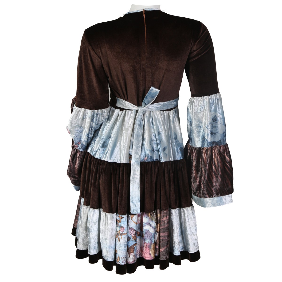 Velvet Coin Embroidered Short Frock | Fancy Party Wear Frock 2