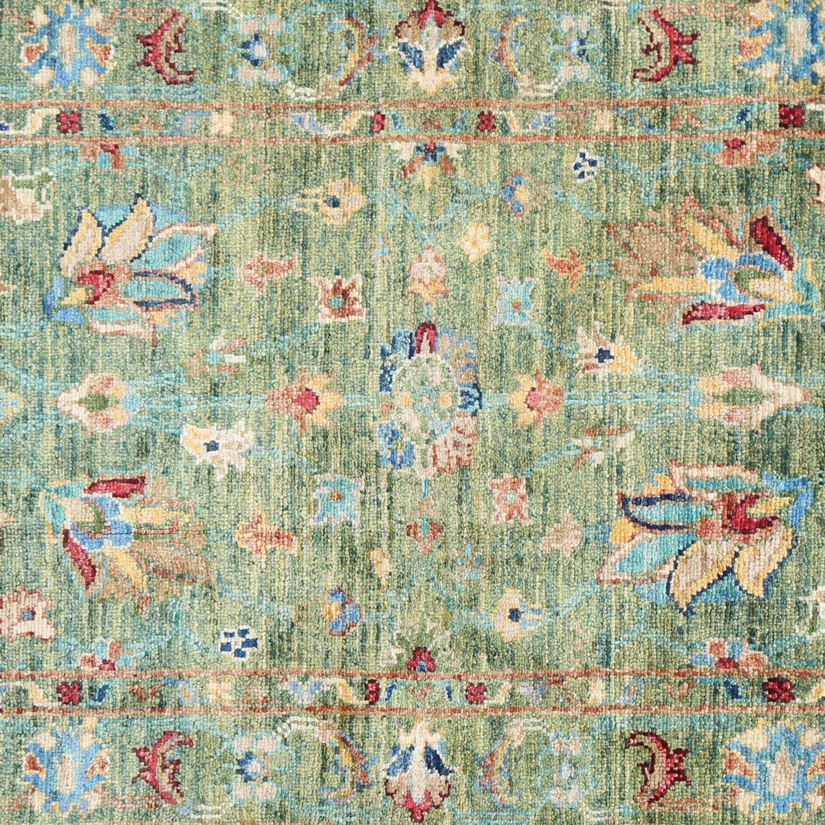 Rare Wooden Design Carpet| Famous Afghan Handwoven Carpet 4' 3" X 2' 5" 2