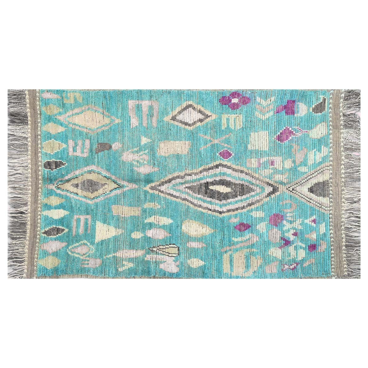Beautiful Afghan Jul Khirs Handmade Carpet| 6' 5" X 4' 2" 1