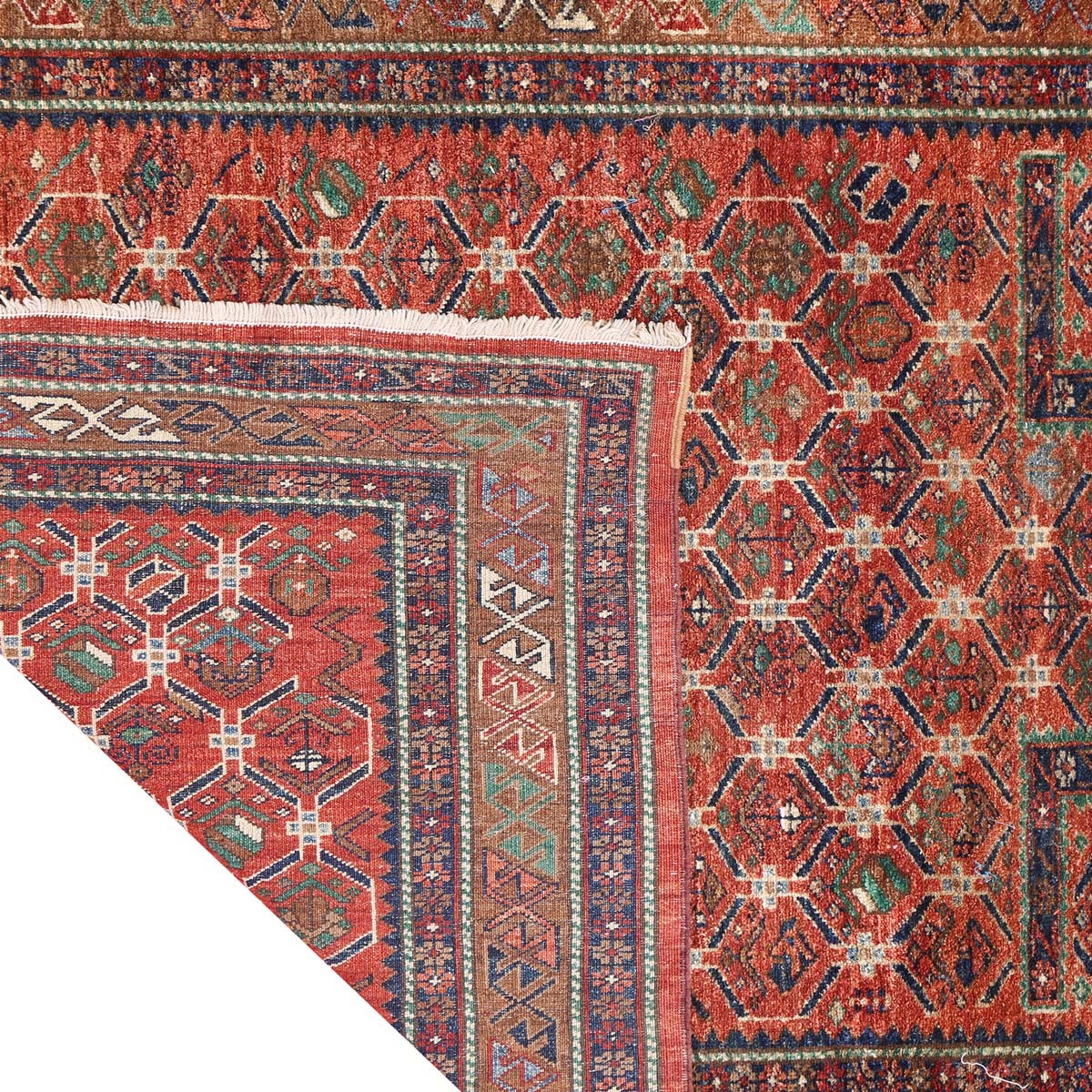 Shirwan Design Best Afghan Handmade Area Rug | 4' 6" X 3' 8" 3