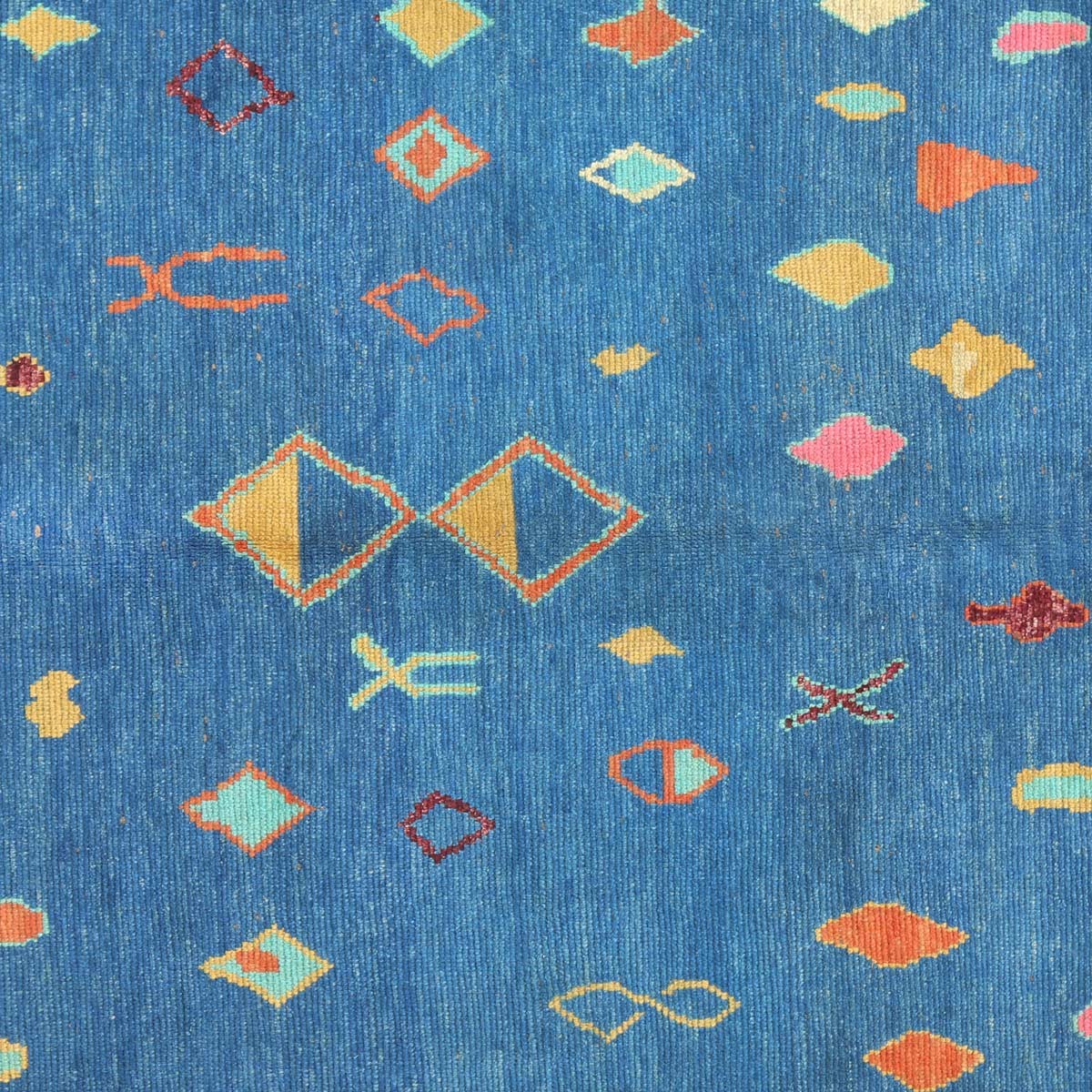 Afghan Traditional Blue Jul Khirs Carpet| 7' 7" X 5' 2" 2
