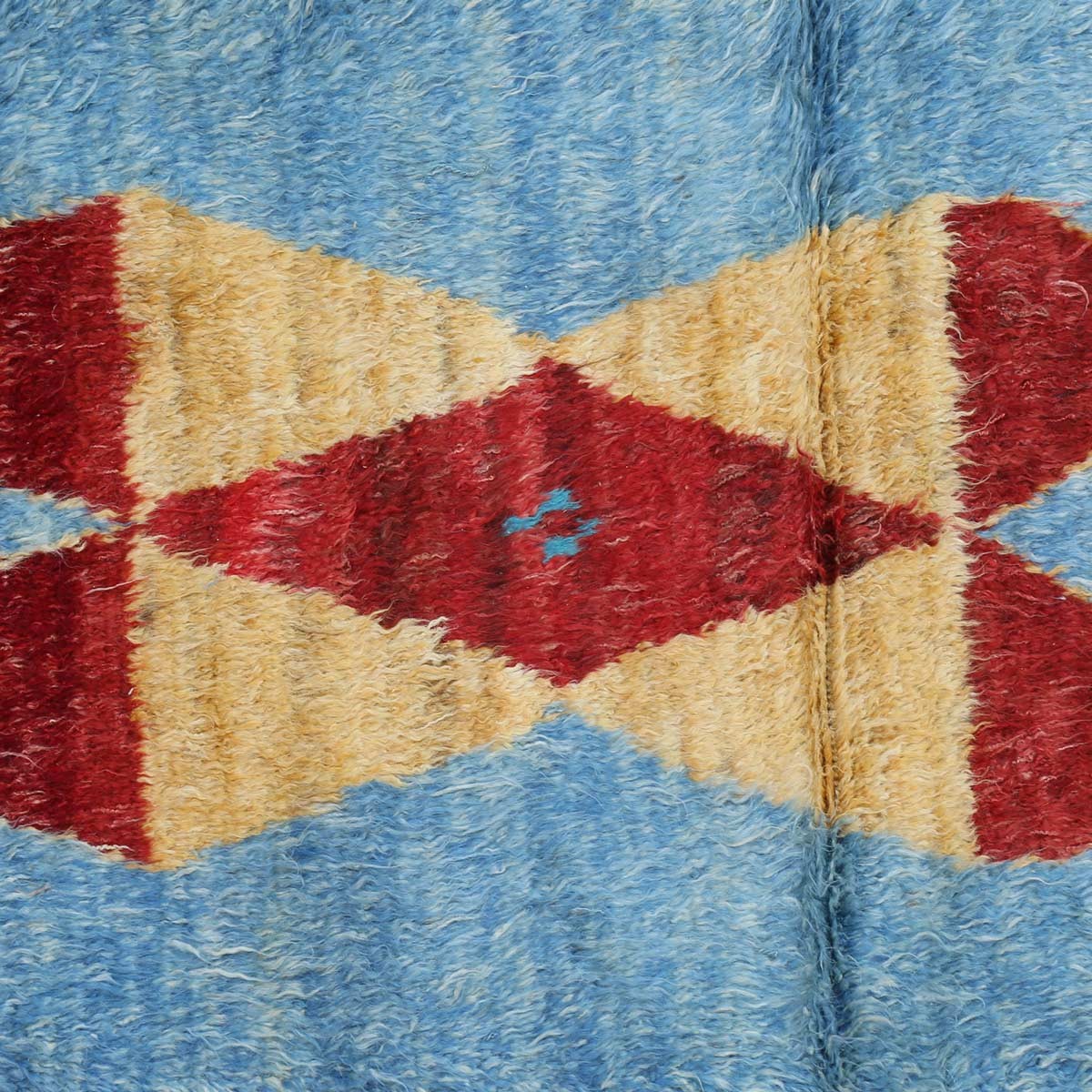 Blue Jul Khirs Handmade Afghan Rug | Vintage Runner Rug 16' 0" X 2' 6" 3