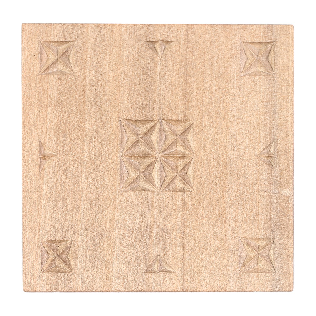 Walnut Cup Saucer Set | Wooden Square Saucer Set 4