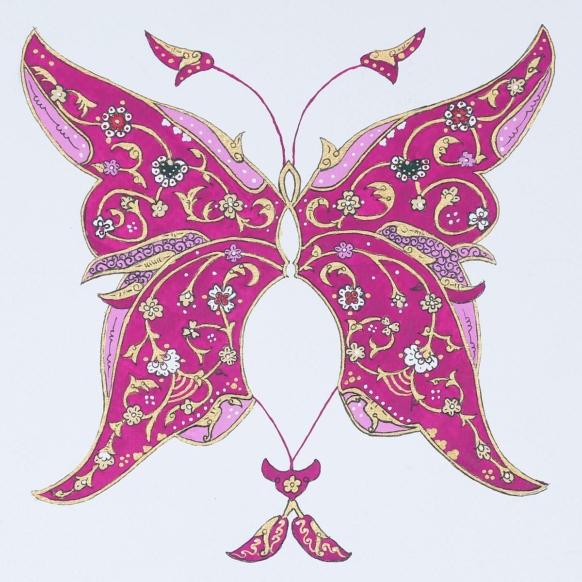 Butterfly Islamic Design Art 2