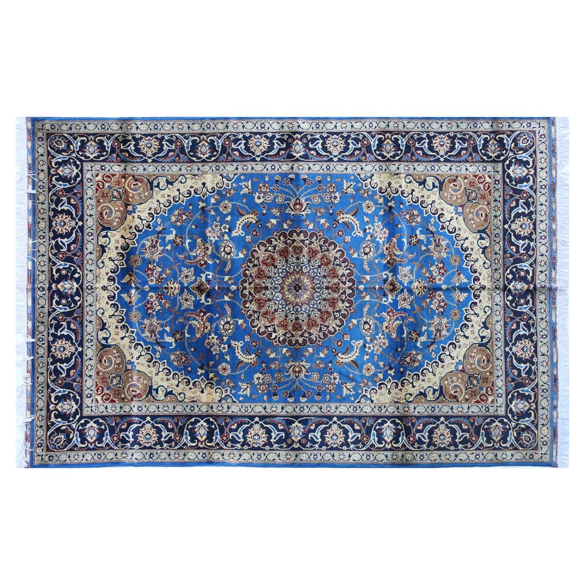Afghan Beautiful Nahin Design Hand-Woven Area Rug | 6' 5" X 9' 8" 1
