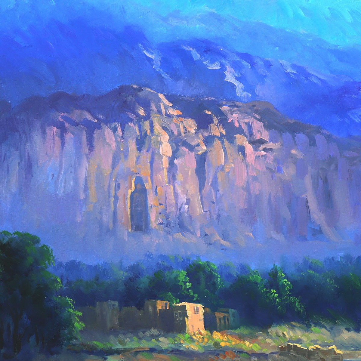 Bamyan Statue Painting  | Oil Color Wall Art 2