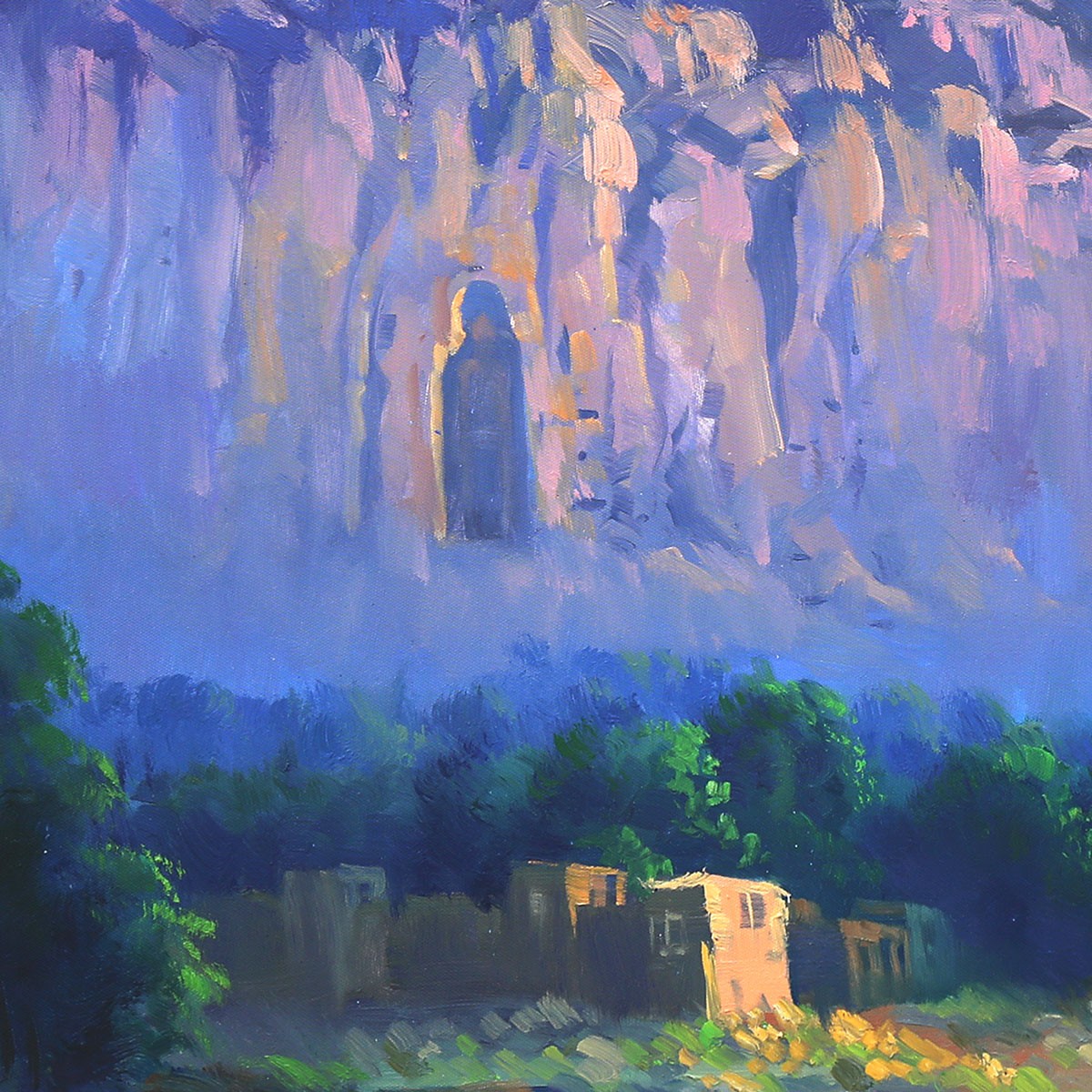 Bamyan Statue Painting  | Oil Color Wall Art 3