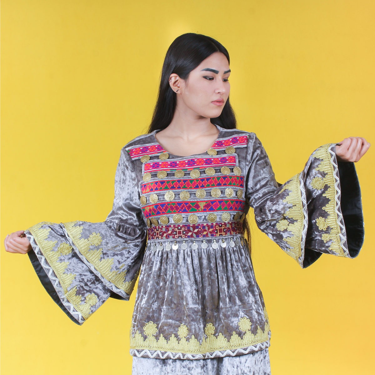 Afghan Beautiful Traditional Wedding Clothes | Handmade Gande Afghani 4