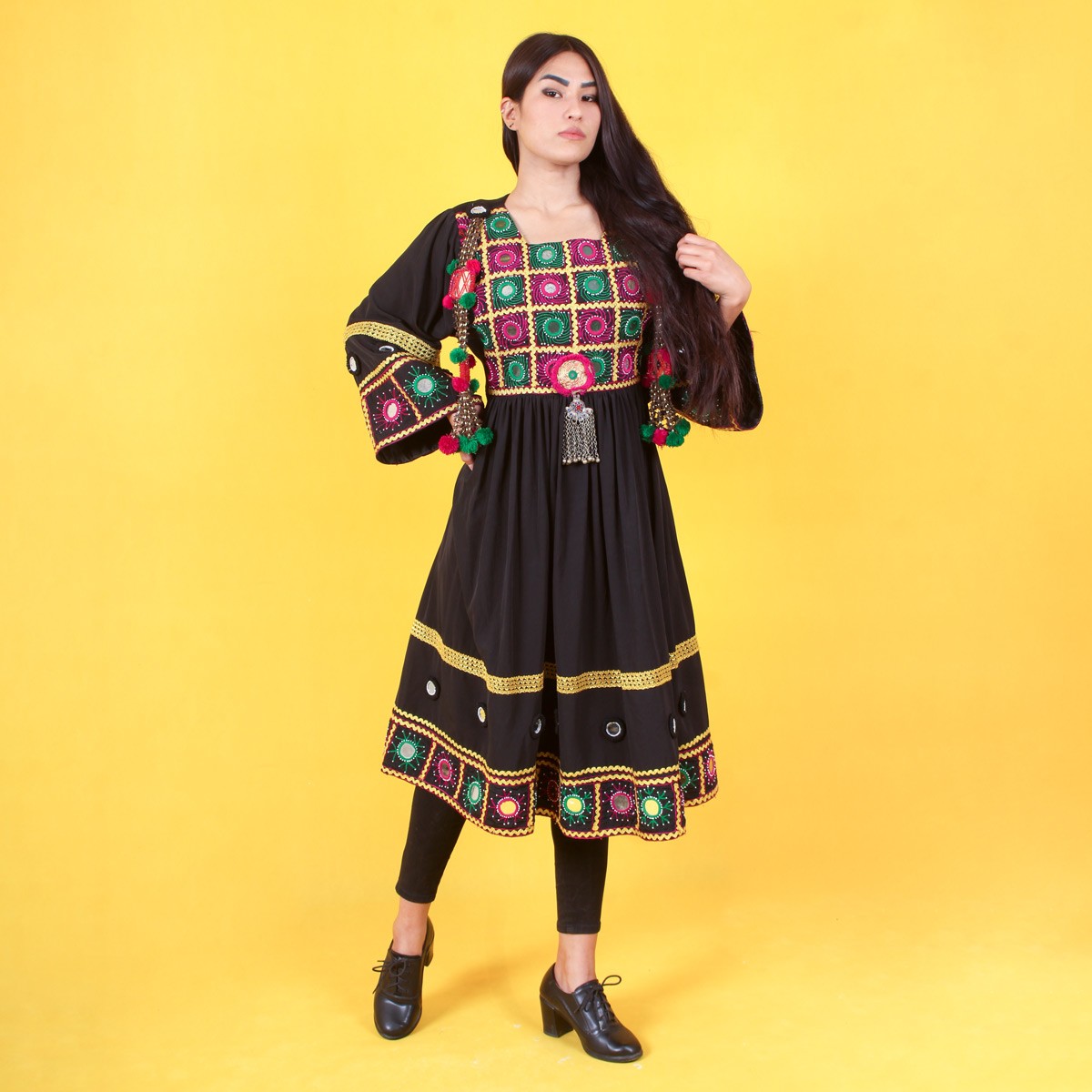 Beautiful Party Short Dress | Afghan Handmade Women Clothes 1