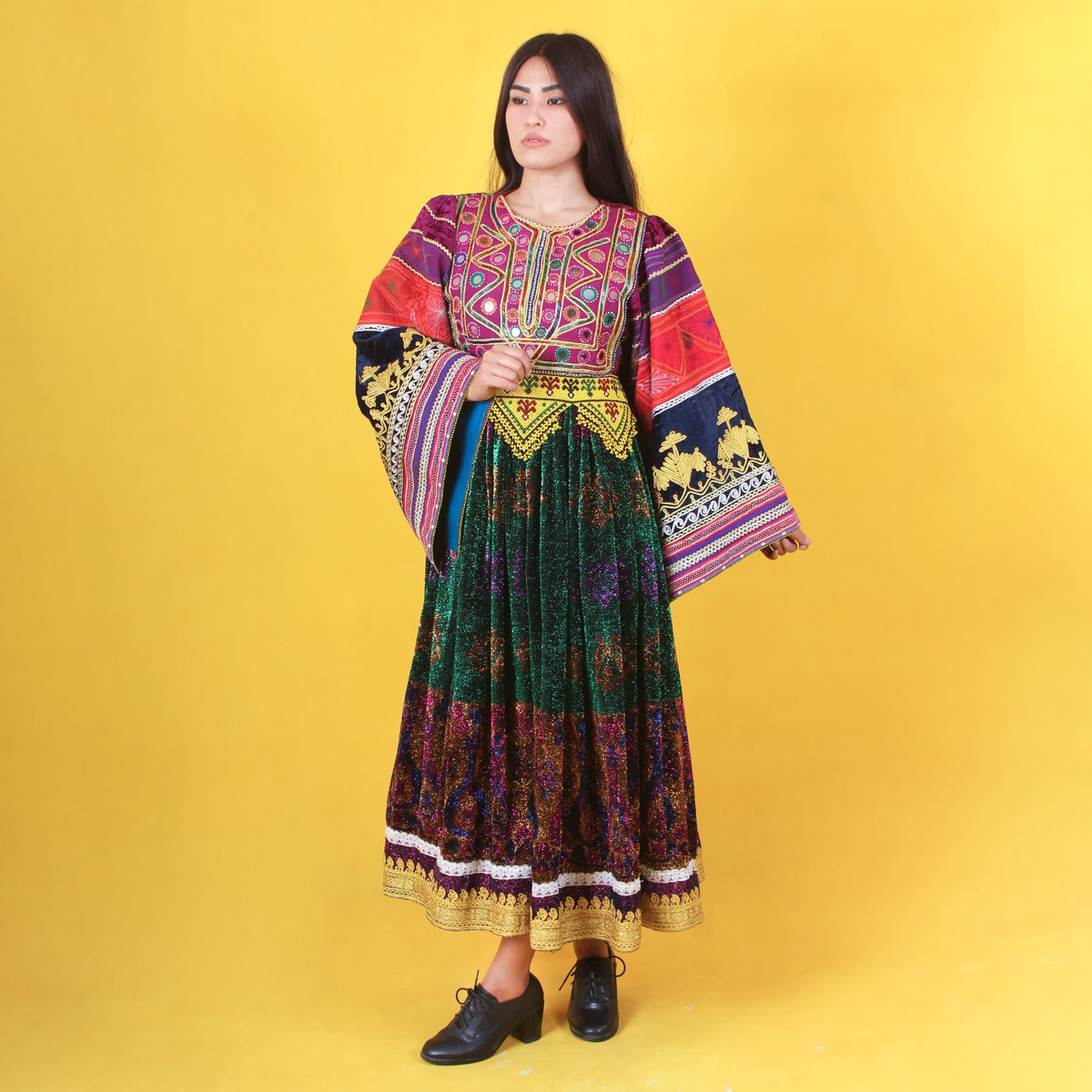 Handmade Traditional Afghan Wedding Dress for Women | New Design Gande Afghani 1