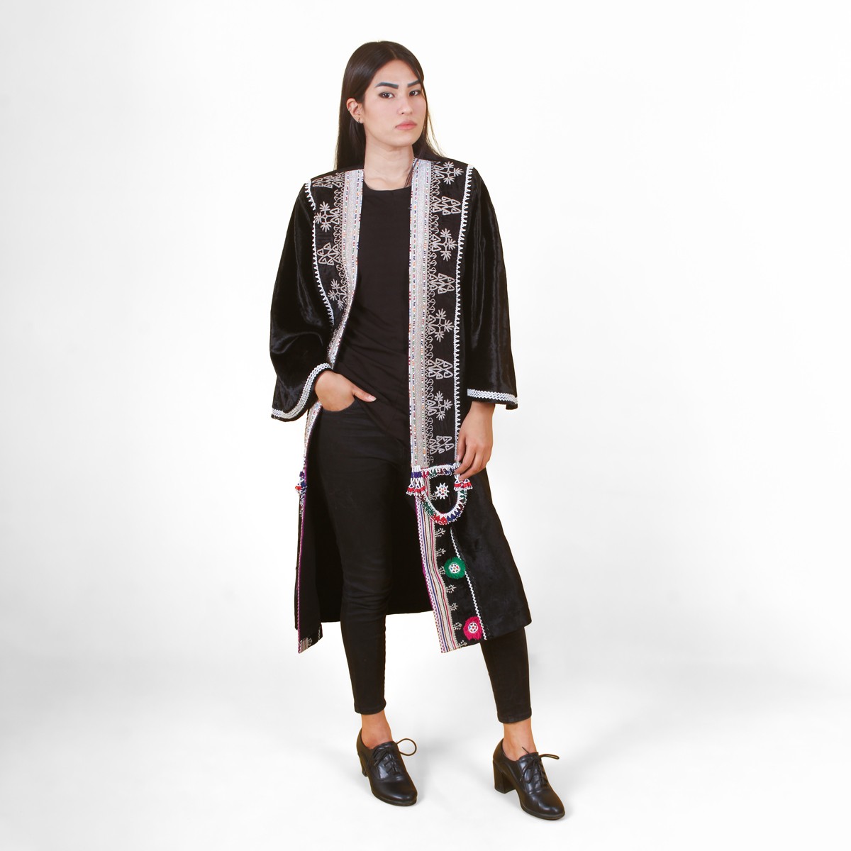 Afghan Women Long Formal Coat| Handmade Party Coat 1