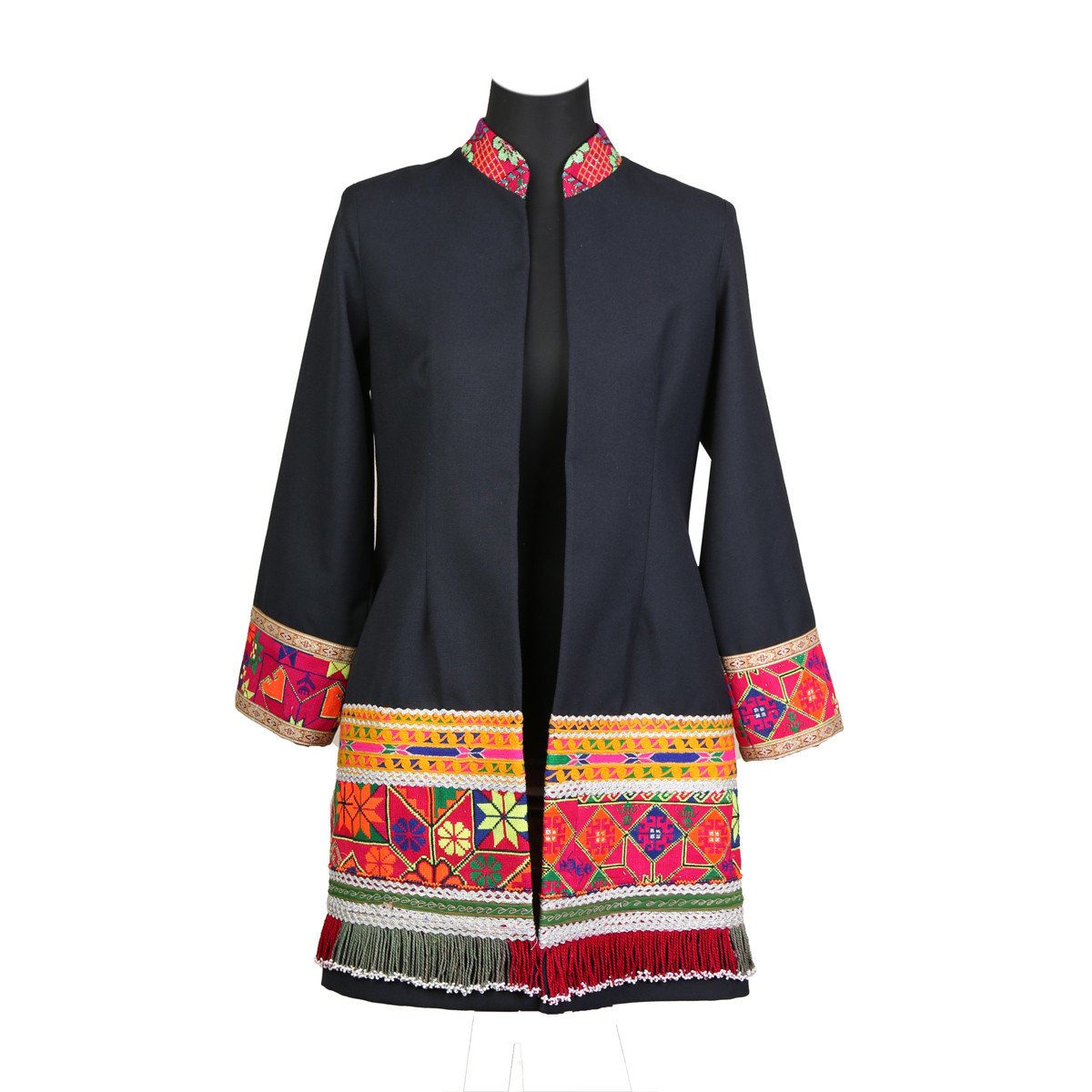 Black Women Coat | Embroidered Coat for Women 1