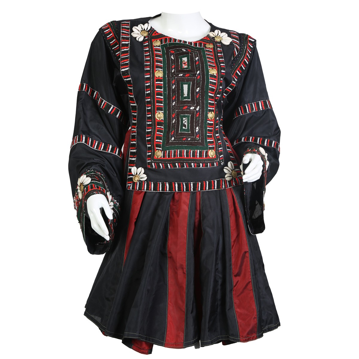 Short Women Dress| Black Embroidered Frock 1