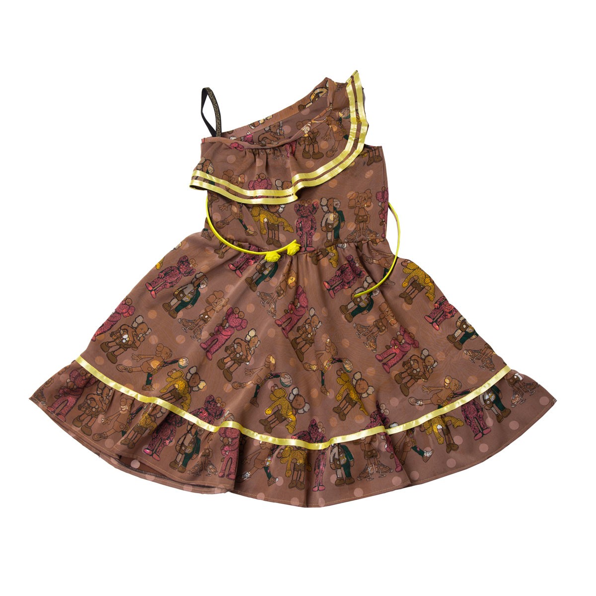 Printed Frock With Golden Lining | Baby girl Summer Outfit 1