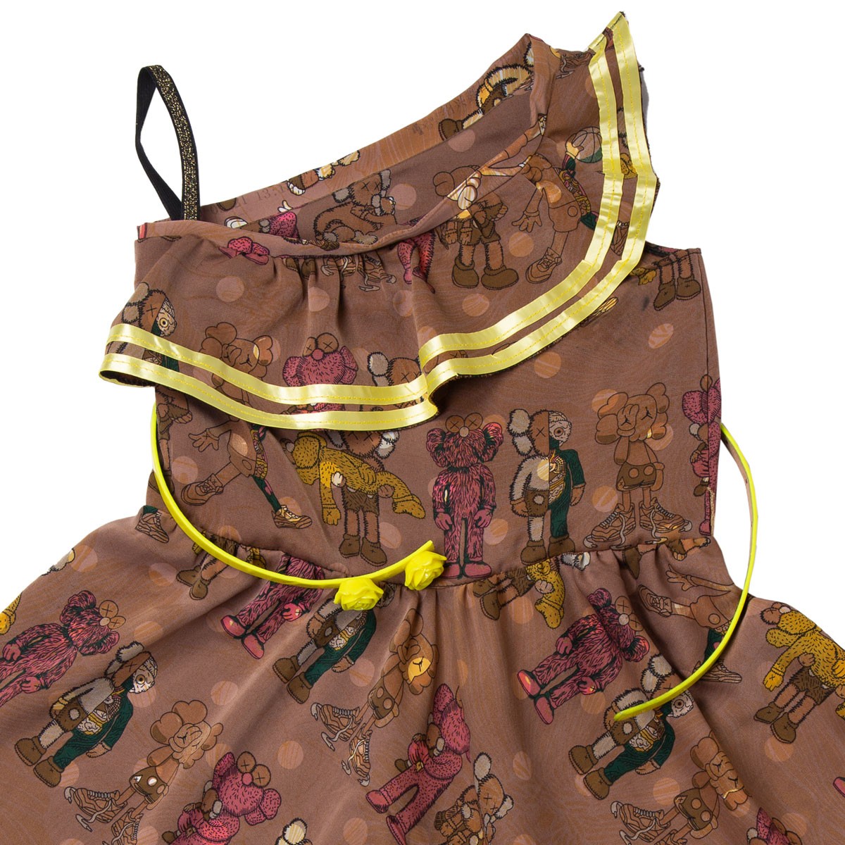 Printed Frock With Golden Lining | Baby girl Summer Outfit 2