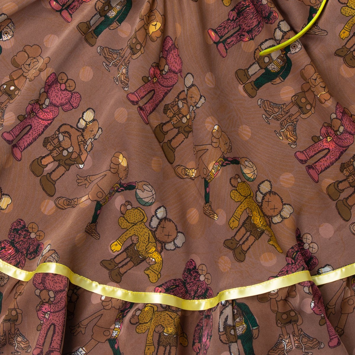 Printed Frock With Golden Lining | Baby girl Summer Outfit 3