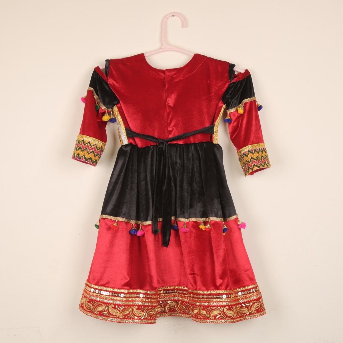 Bead Embroidered Baby Girl Frock | Gande Afghani 4