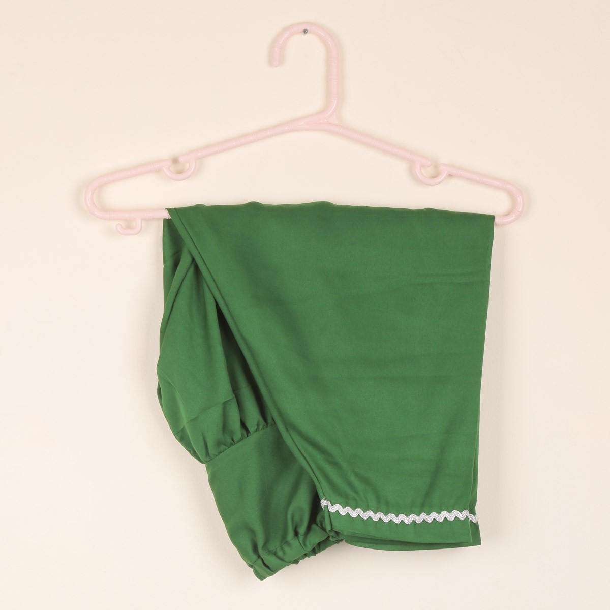 Green Kid's Mini Skirt Dress | Velvet Wrap Kurta with Trousers 3