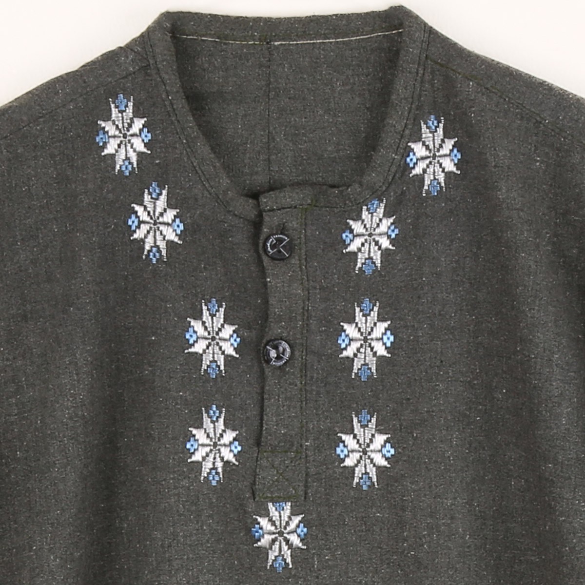 Gray Embroidered Kid's Outfit | Casual Wear Kid's Attire 2