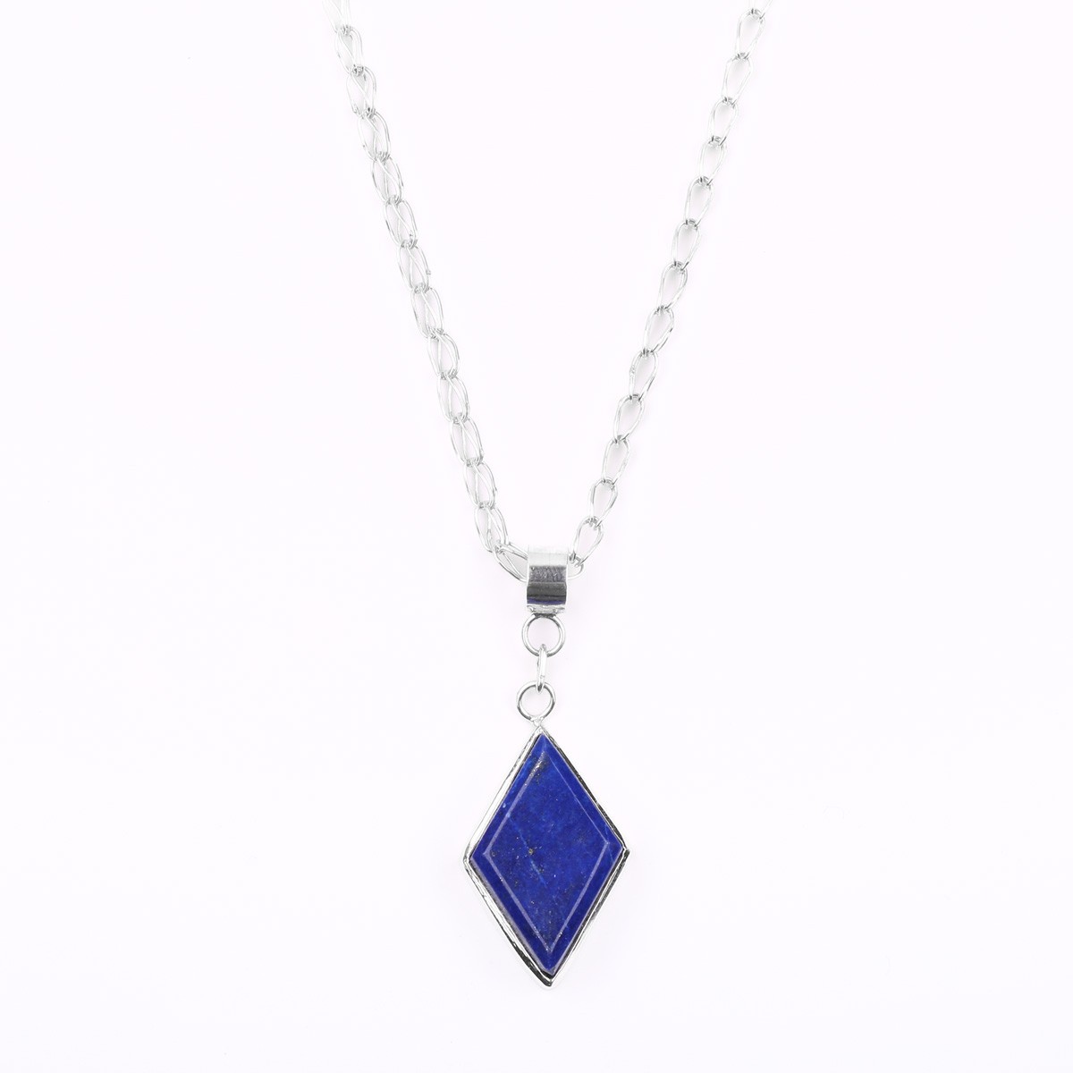 Lapis Lazuli Necklace | Drop Marquise Locket 1