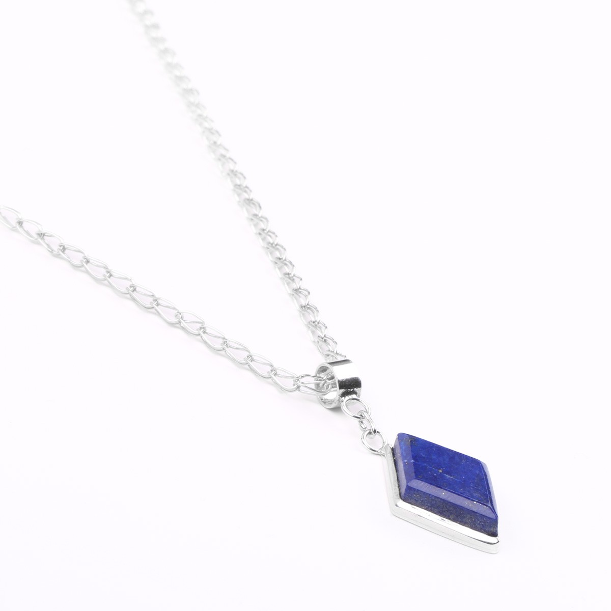 Lapis Lazuli Necklace | Drop Marquise Locket 2
