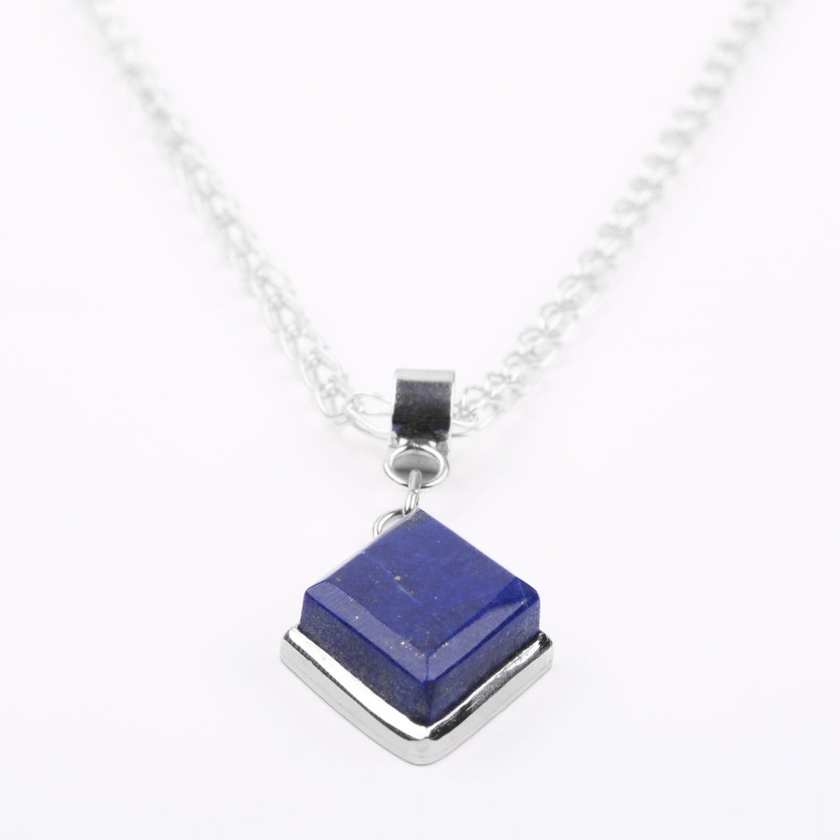 Lapis Lazuli Necklace | Drop Marquise Locket 3