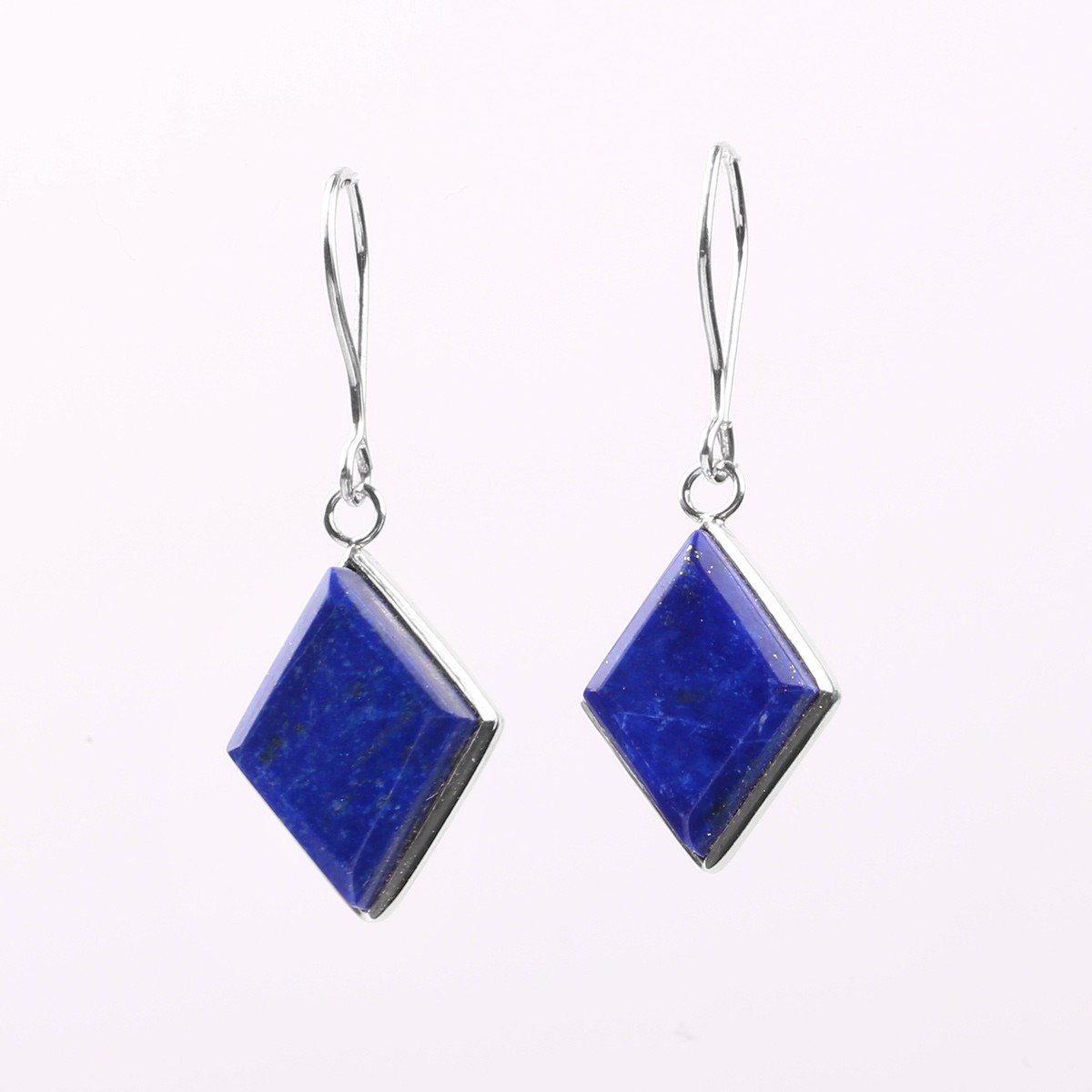 Lapis Lazuli Dangle Earrings | Marquise Hook Earrings 1