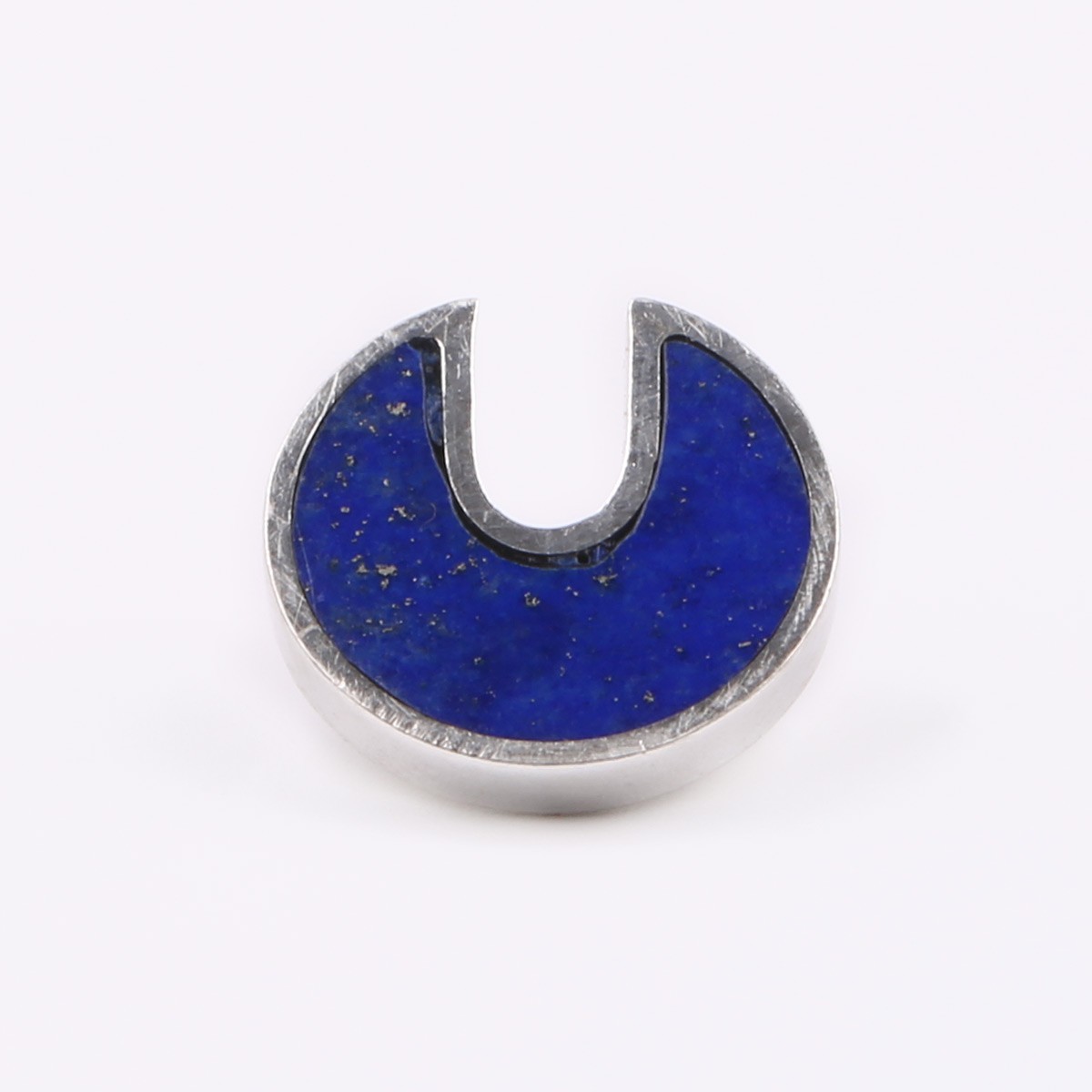 Lapis Lazuli Button | Set of 7 Silver Button 1