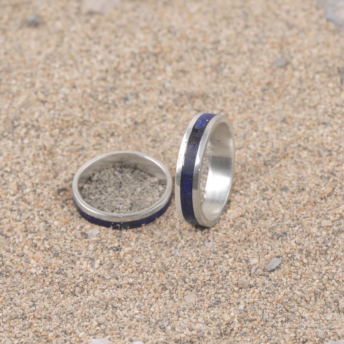 Lapis Lazuli Engagement Ring Couple Rings 1