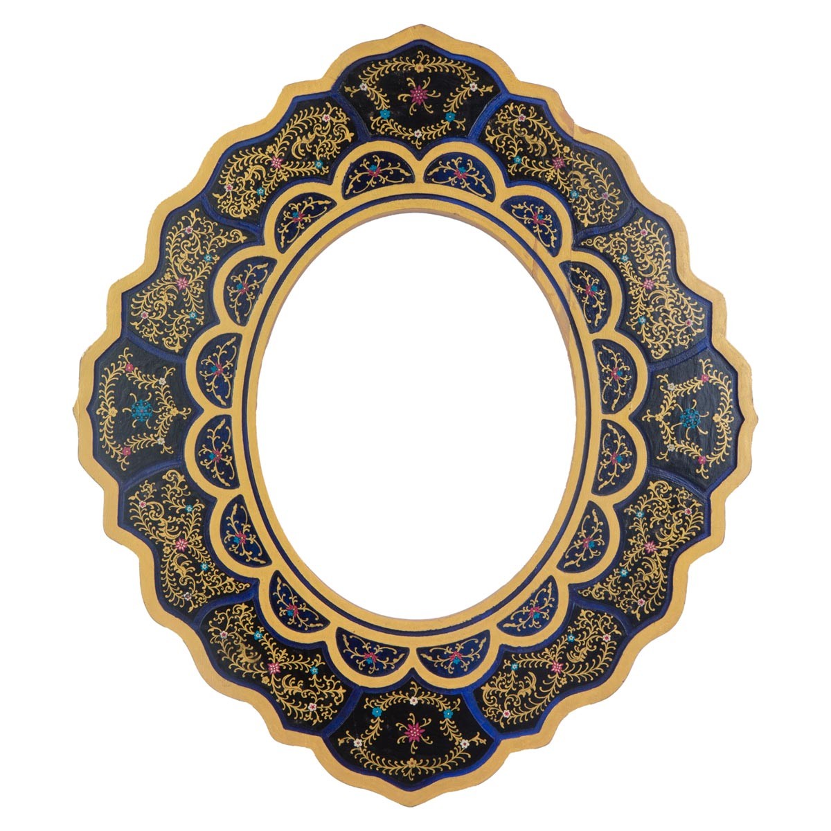 Pure Wooden Mirror Plate | Antique Wall Mirror Frame 1