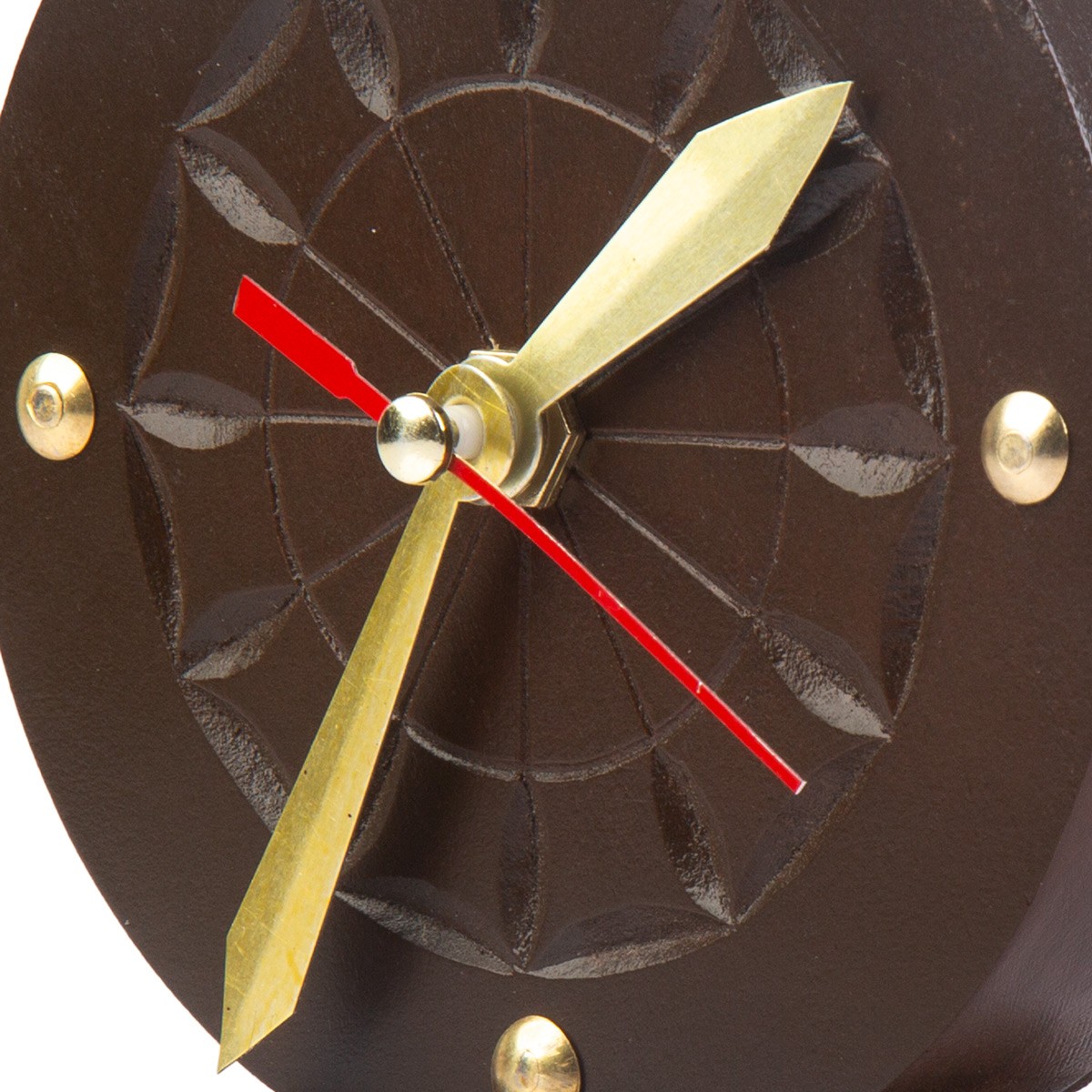 Walnut Nuristani Design Table Clock | Mini Wooden Clock 3