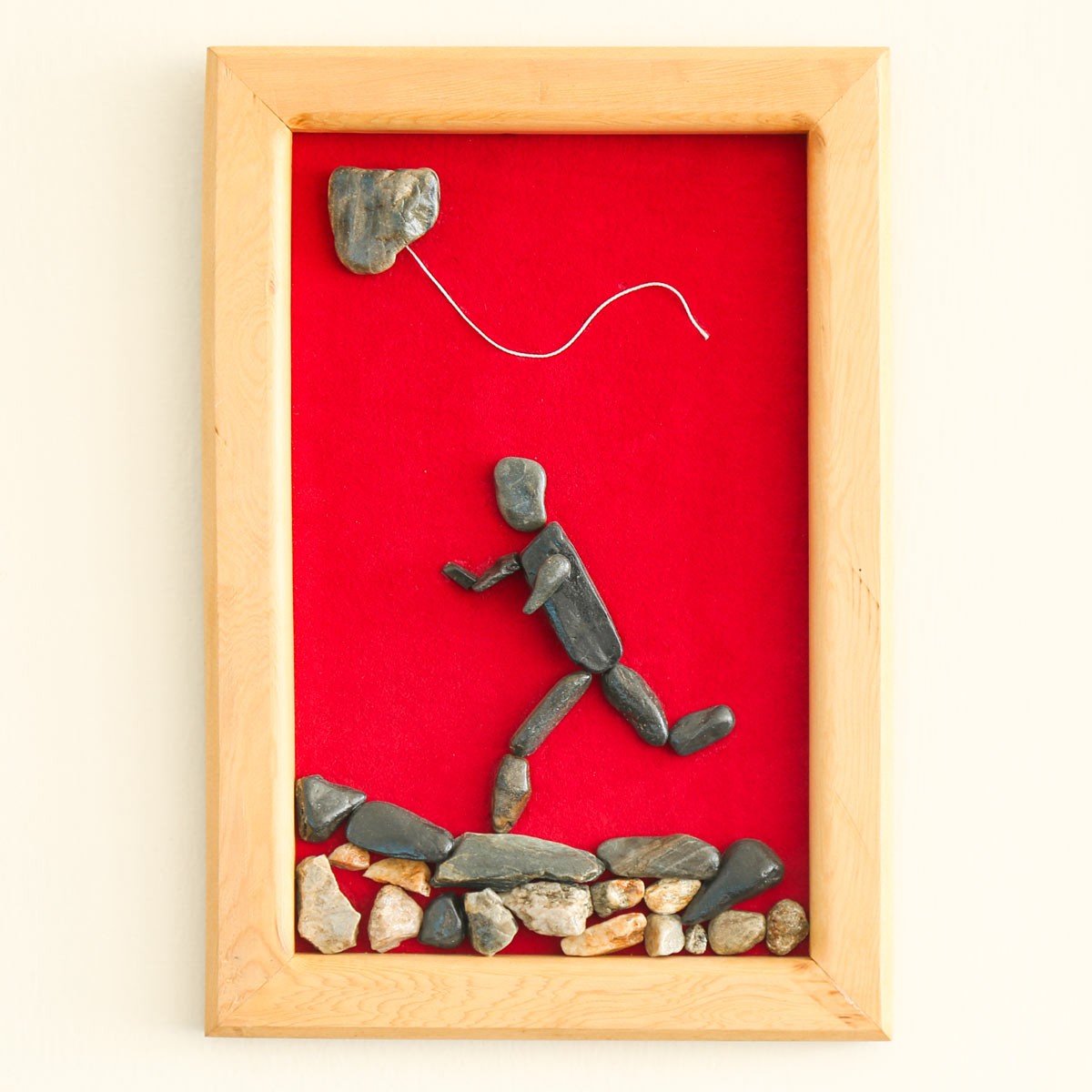 Wooden Romantic Frame Set | Valentine Stone Work Art Frame 2