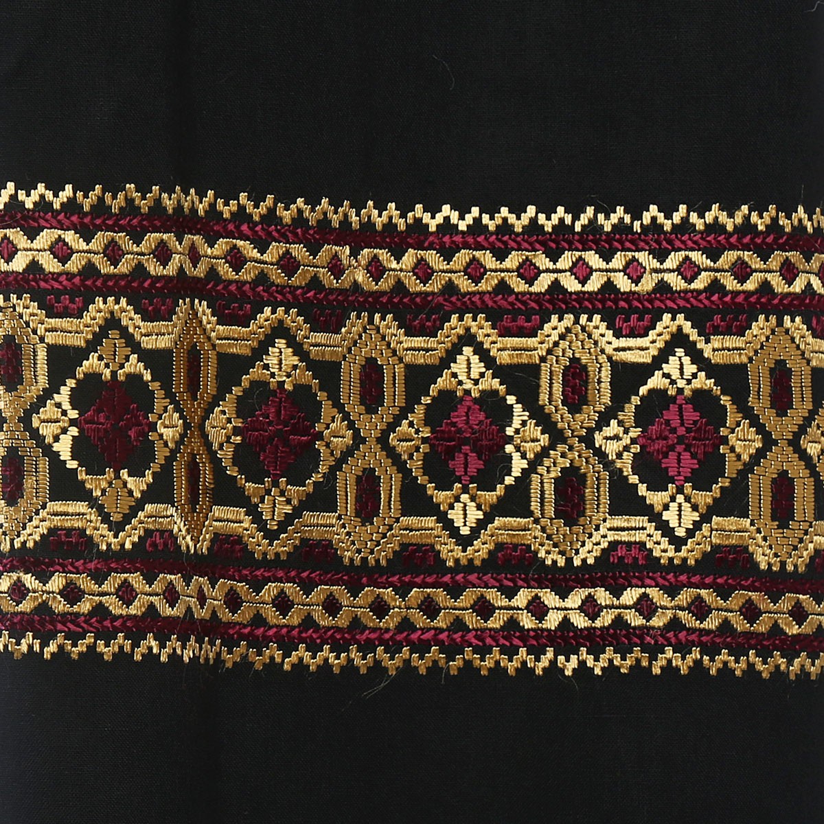 Hazaragi Cotton Shawl With Golden Embroidery 3