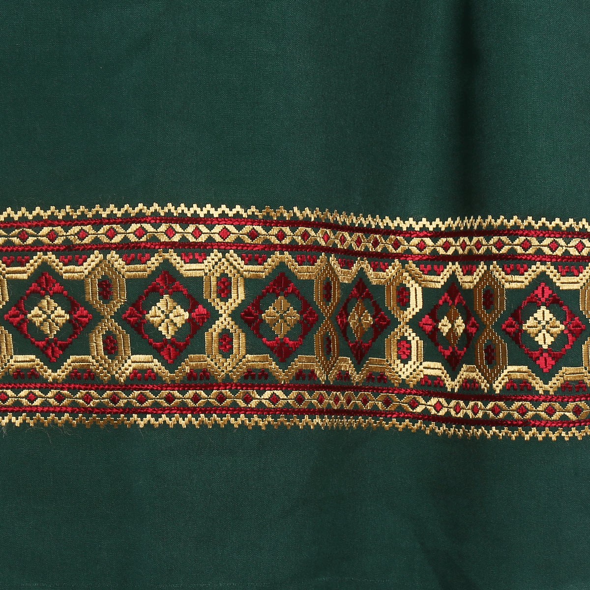 Golden Kamak Embroidered Cotton Shawl 3