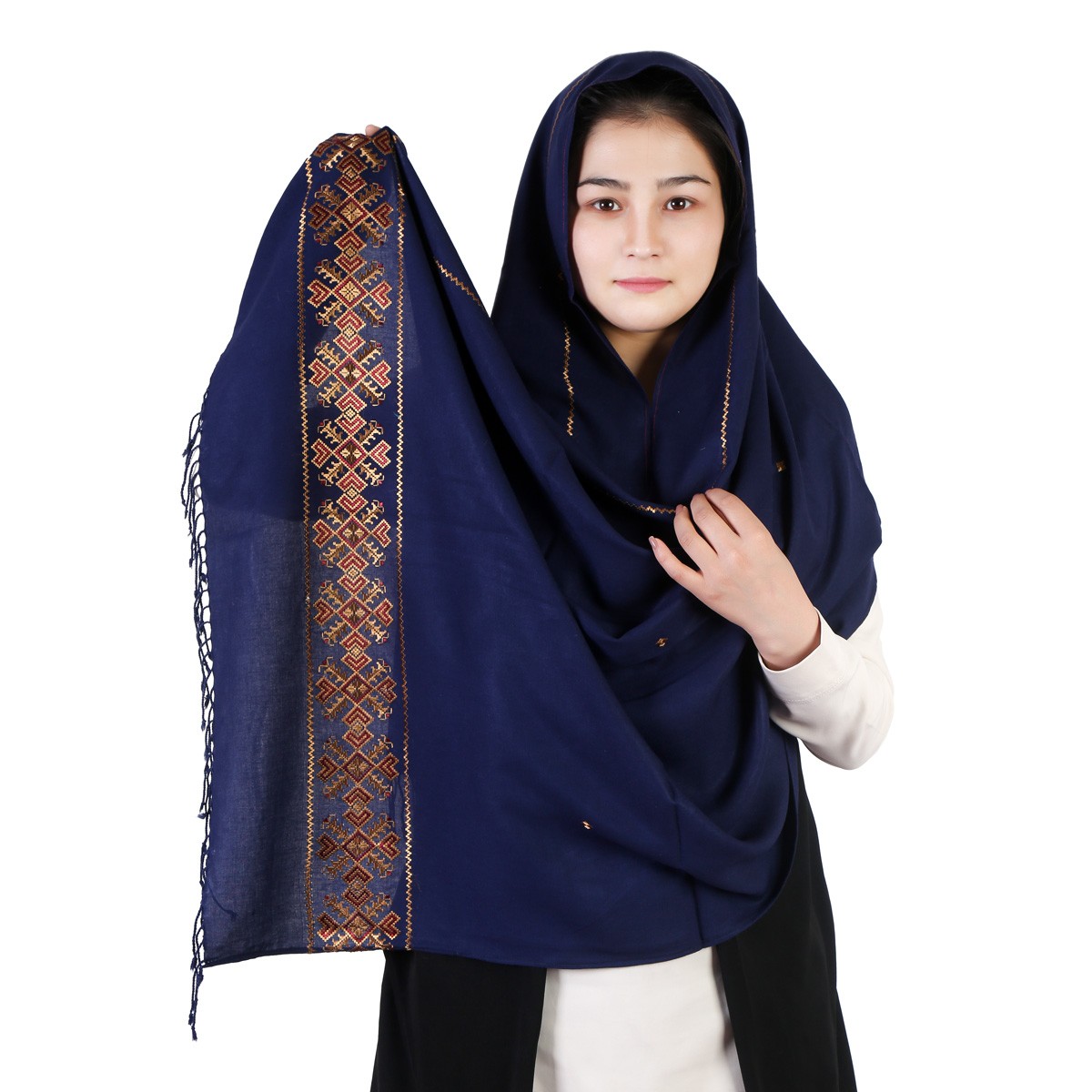 Cotton Hazaragi Embroidered Women Scarf 1