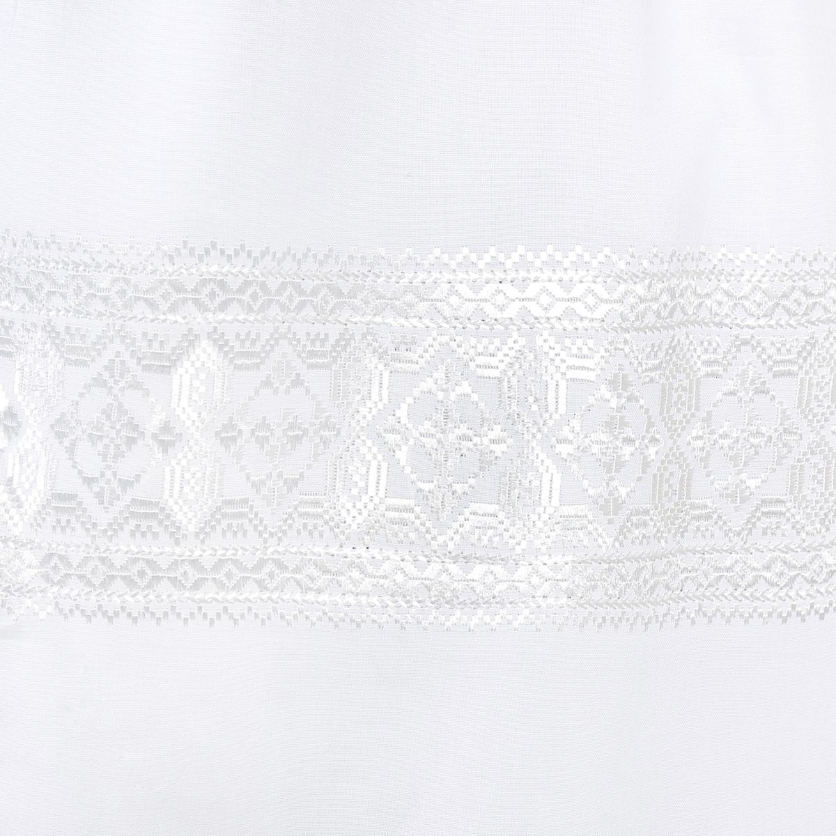 White Cotton Scarf With Hazaragi Embroidery 3