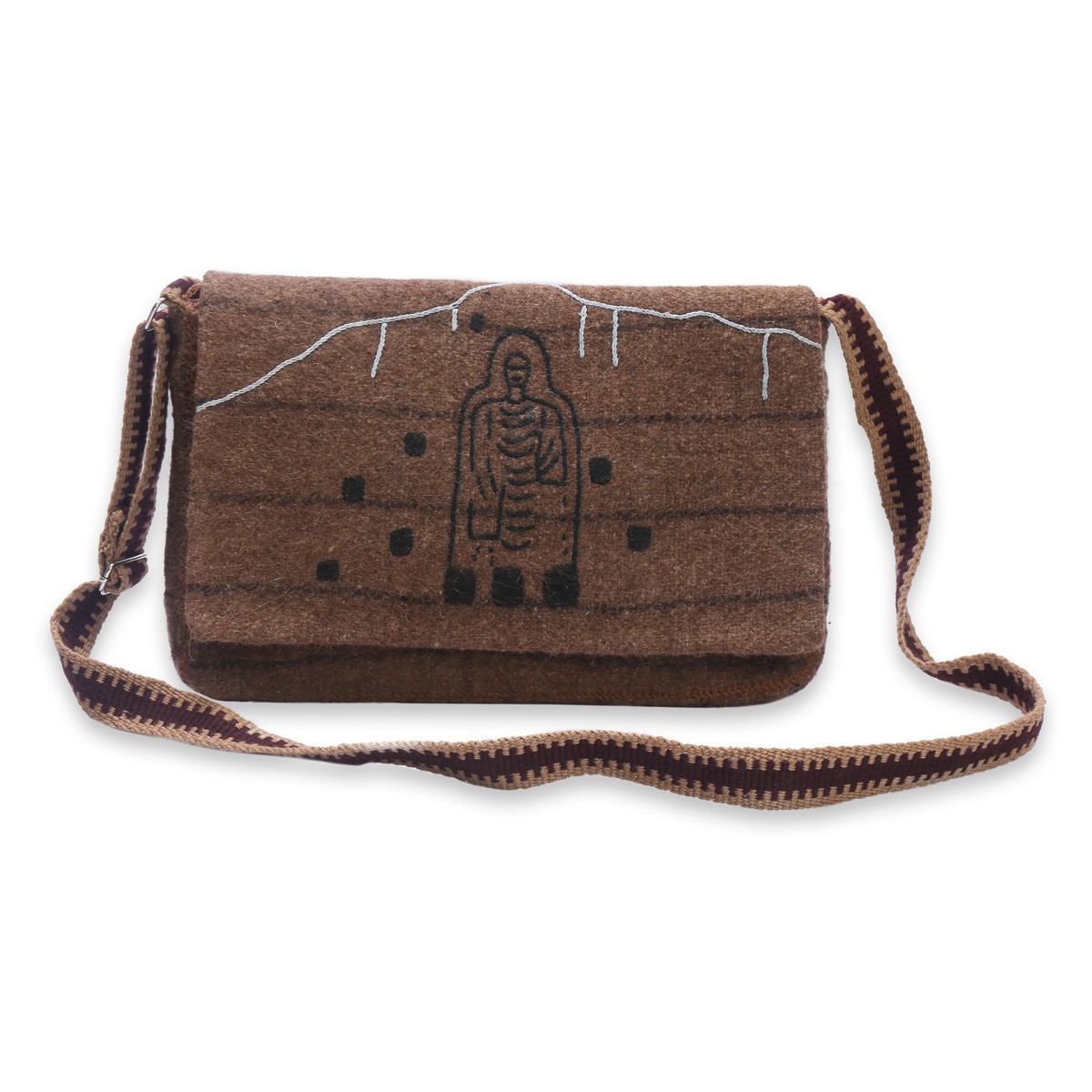 Woolen Bag | Brown Quilted Bag 1