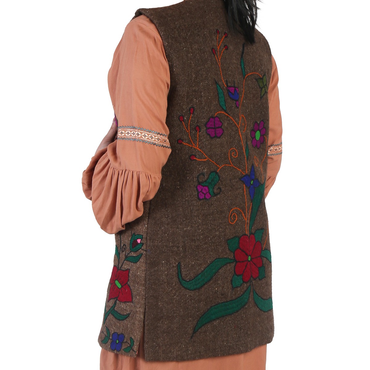 Barak Women Waistcoat | Floral Embroidered Waistcoat 3