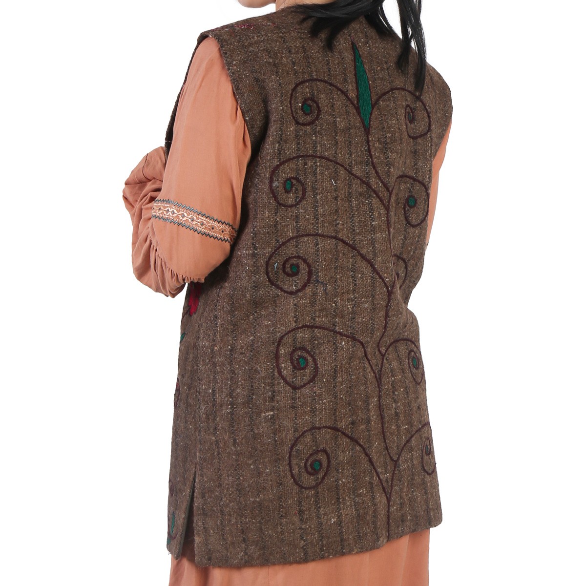 Barak Women Waistcoat | Floral Embroidered Waistcoat 3